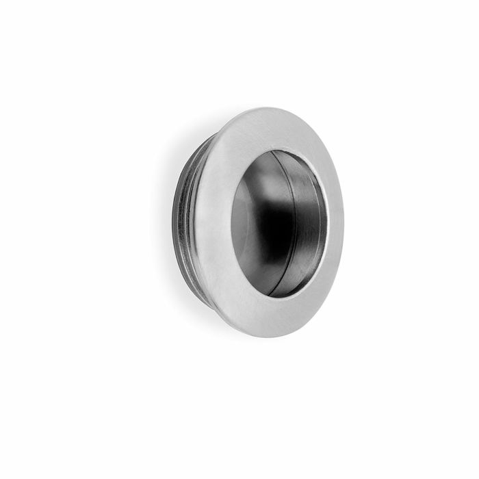 Emuca Lot de 10 boutons pour meubles Benetusser, diamètre 41mm, Zamak, Nickel satiné 1