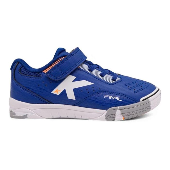 Chaussures de Futsal pour Enfants Kelme Final Elastic Indoor Bleu L