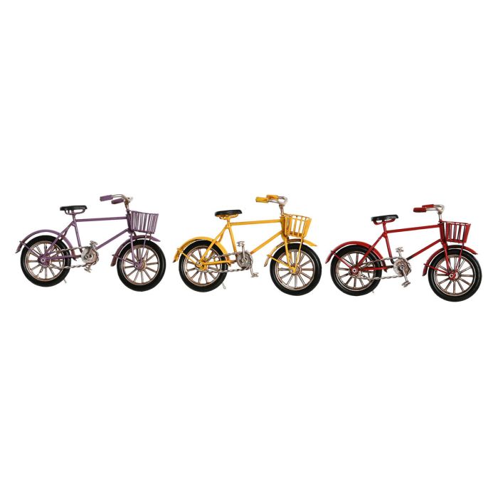 Figurine Décorative DKD Home Decor Jaune Rouge Lila Bicyclette Vintage 16,5 x 5,5 x 9 cm (3 Unités) 0 Figurine Décorative DKD Home Decor Jaune Rouge Lila Bicyclette Vintage 16,5 x 5,5 x 9 cm (3 Unités) 0
