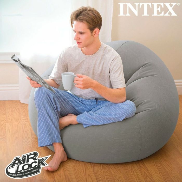Fauteuil gonflable Intex Gris 107 x 69 x 104 cm 114 x 71 x 114 cm (6 Unités) 3