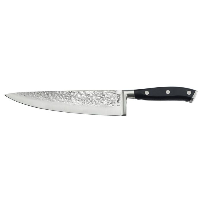 Couteau Chef Sabatier Carbon Noir Métal Bakélite (6 Unités) 1