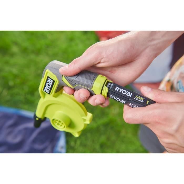 Gonfleur dégonfleur - RYOBI - 4V - Gros débit : 200 L/min - Livré avec 3 embouts de gonfleur 3