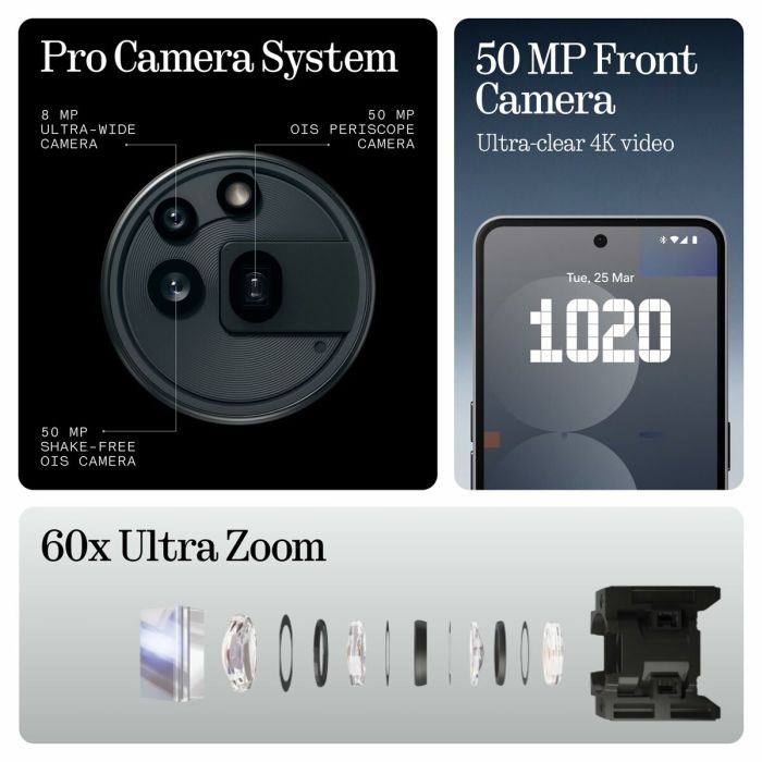 Smartphone Nothing phone A10400166 Octa Core 12 GB RAM 256 GB Noir 4