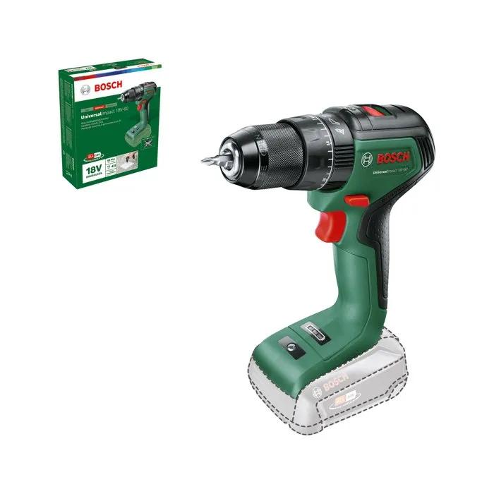 Bosch AUC4053423230871 Perceuse-visseuse à percussion sans fil UniversalImpact 18V (Sans batterie ni chargeur)
