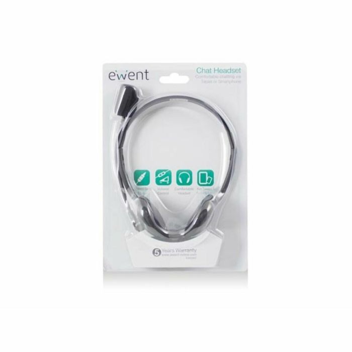 Casques avec Microphone Ewent EW3567 Noir (1 Unité) 11 Casques avec Microphone Ewent EW3567 Noir (1 Unité) 11