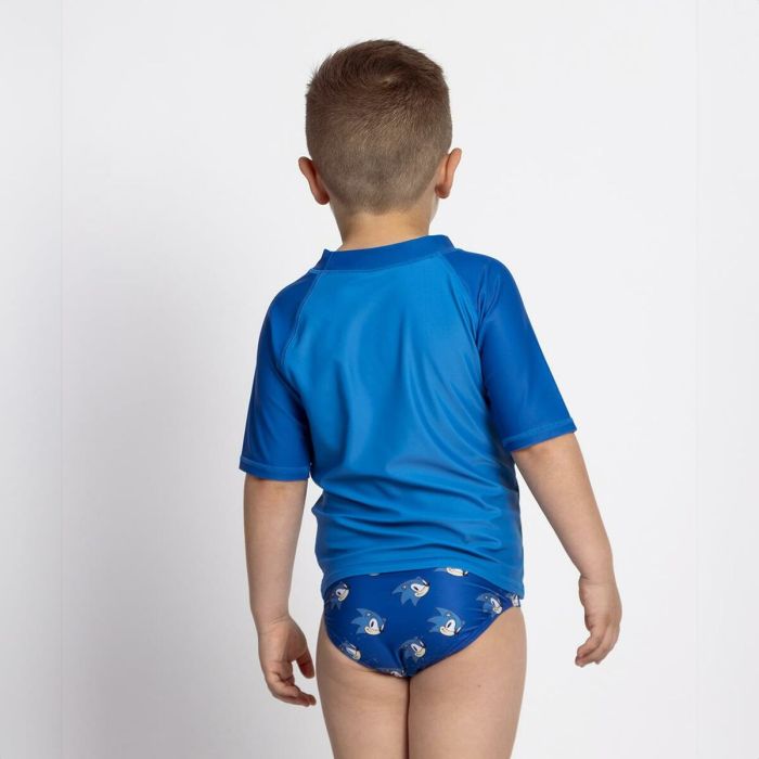 T-Shirt de Bain Sonic Bleu foncé 1