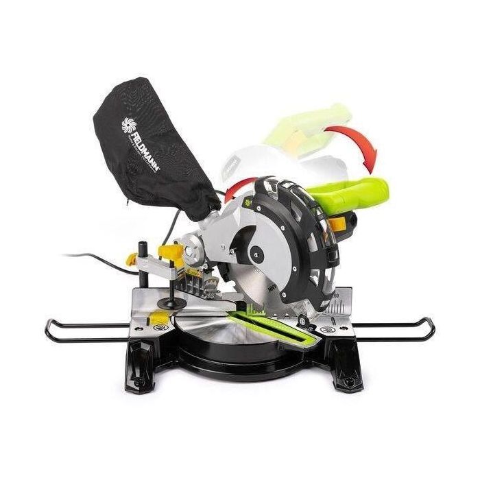 Scie a onglet - FIELDMANN - 1450 W - 210 mm - Bois - Vert 3