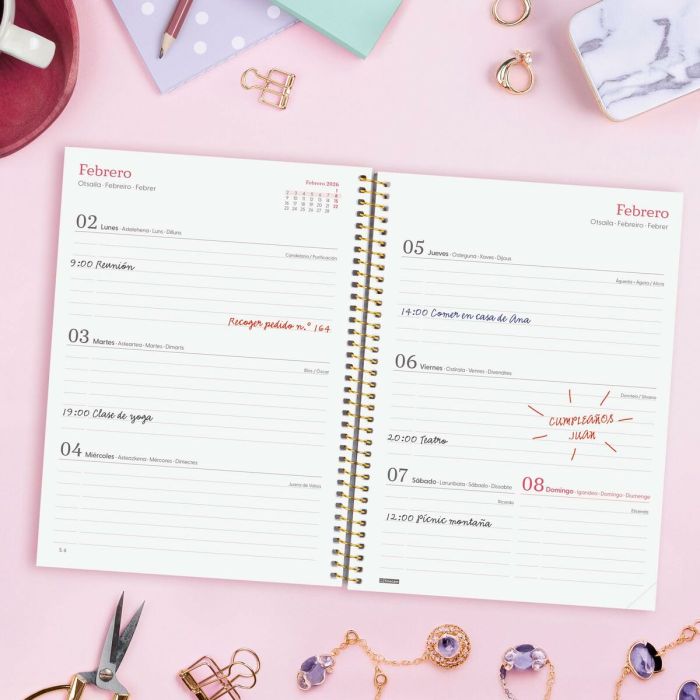 Agenda Finocam DESIGN COLLECTION Goldy A5 15,5 x 21,2 cm 2026 4