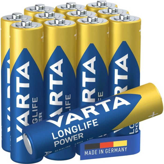 Piles Alcalines Varta Longlife Power AAA LR03 1,5 V (12 Unités) 1