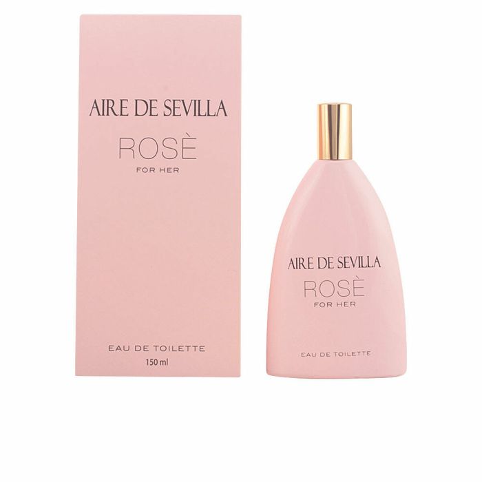 Aire de Sevilla ROSÈ Eau de Toilette Vaporisateur 150 ml pour Femme | Parfum Floral Rose & Fleur d'Oranger