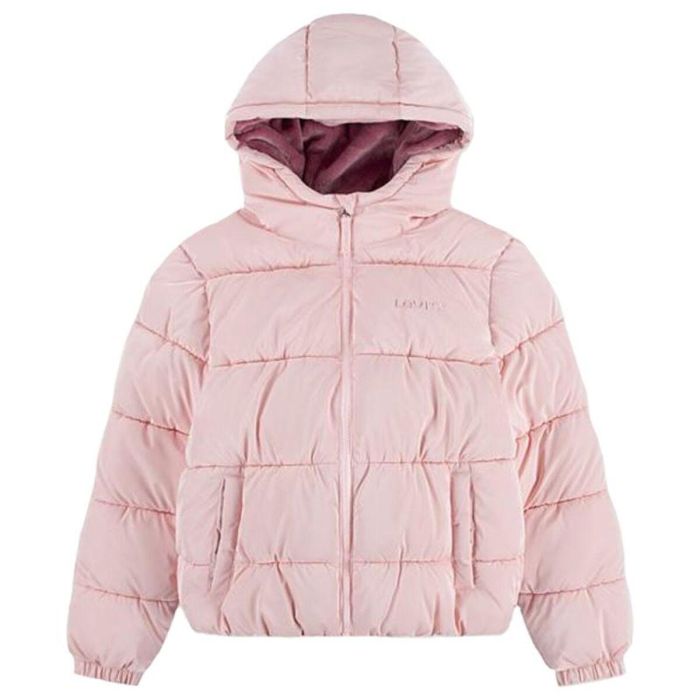 Veste Enfant Levi's Shiny Hvwt Puffer Rose 0 Veste Enfant Levi's Shiny Hvwt Puffer Rose 0