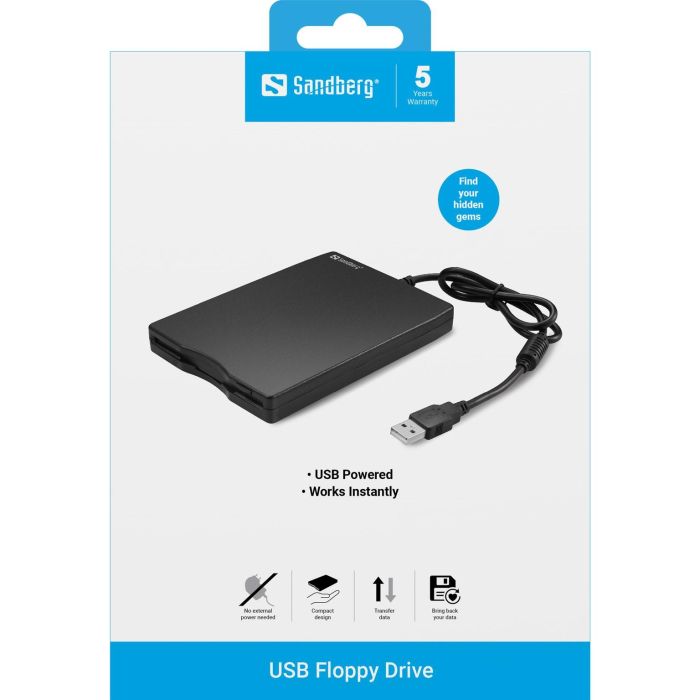 USB Slim Floppy extern Sandberg 1 USB Slim Floppy extern Sandberg 1