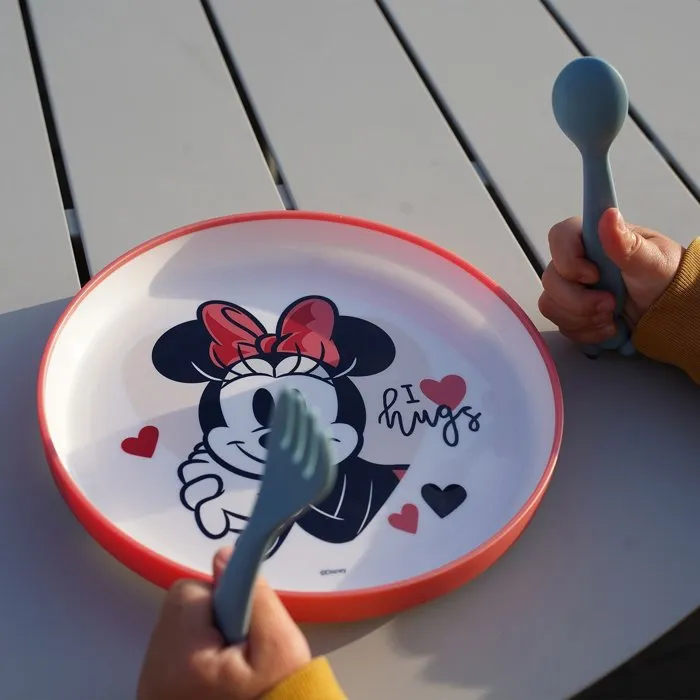 Thermobaby Assiette Bébé Anti-Dérapante et Micro-Ondable Disney Baby Minnie - Pour Enfants dès 10 Mois
