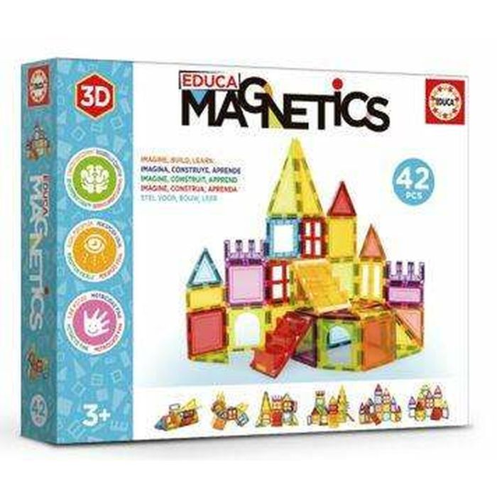 Educa Jeu de Construction Magnétique Educa Magnetics 42 Pcs EDU8412668200234