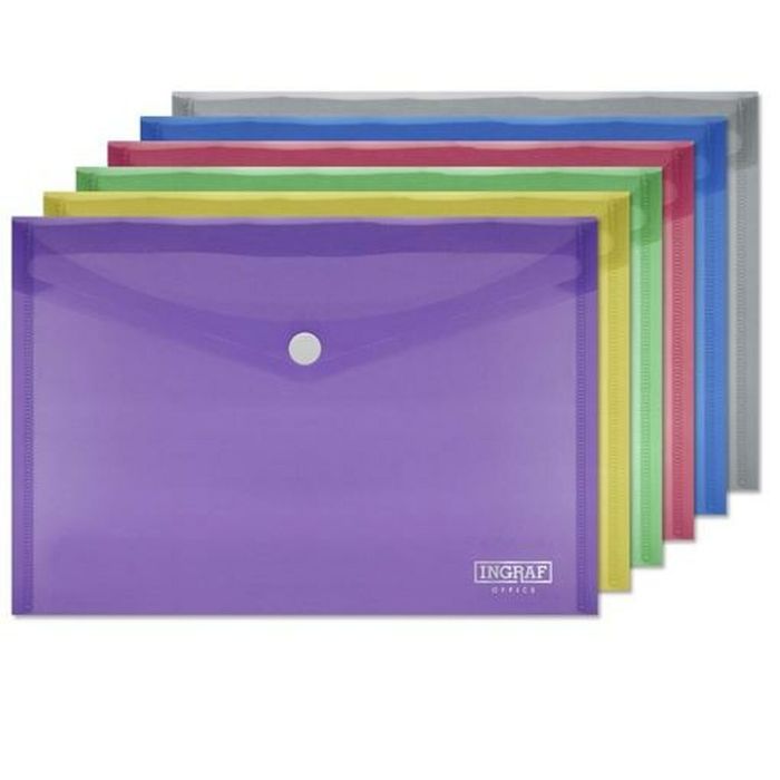 Porte-documents Ingraf Plastique Multicouleur Broche A5 (10 Unités) 1