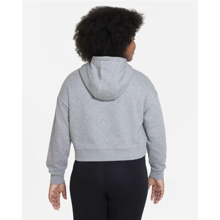 Sweat-shirt à capuche fille Nike Sportswear Club Gris 3