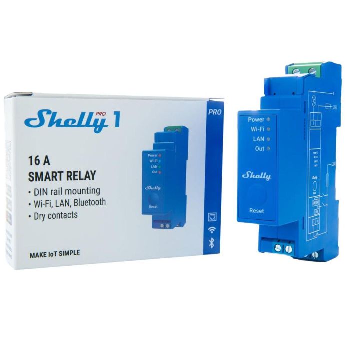 Module relais Shelly DIN PRO 1 7 Module relais Shelly DIN PRO 1 7