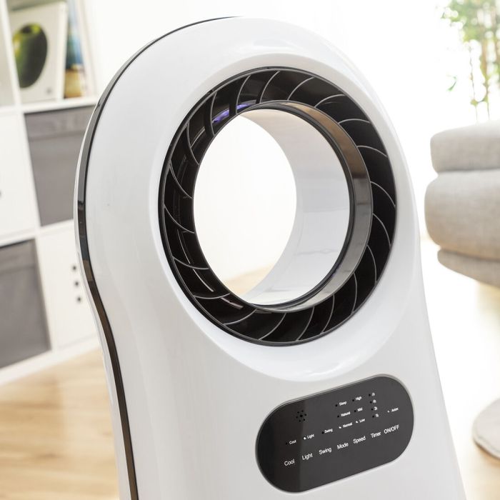 Climatiseur d'Évaporation Ioniseur Sans Lame avec LED Evareer InnovaGoods 9 Climatiseur d'Évaporation Ioniseur Sans Lame avec LED Evareer InnovaGoods 9