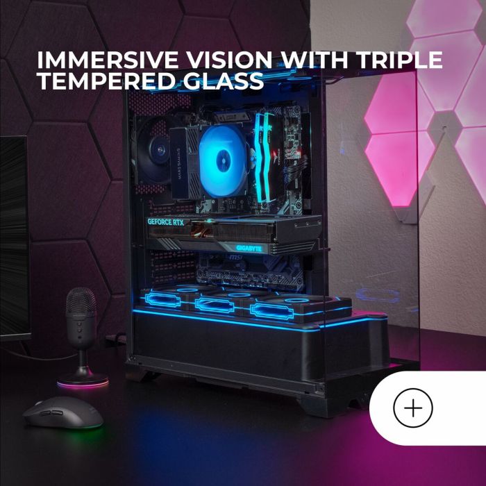 Boîtier ATX semi-tour Mars Gaming MCPRISMA Noir 7 Boîtier ATX semi-tour Mars Gaming MCPRISMA Noir 7