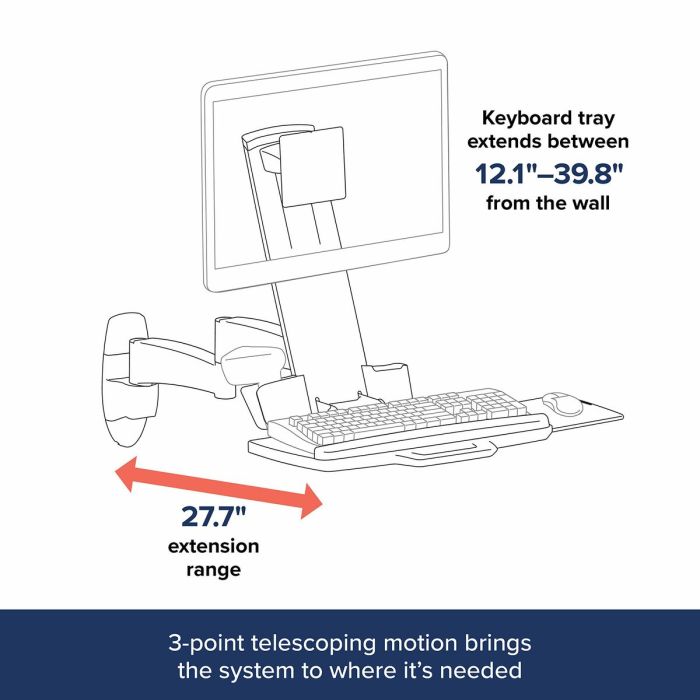Support de TV Ergotron 45-230-200 24" 8 kg 2