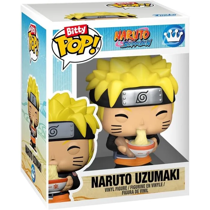 Funko Figurine Bitty POP! Town Vinyle - Naruto Shippuden : Naruto Uzumaki au restaurant Ichiraku Ramen - Ensemble de collection avec décor
