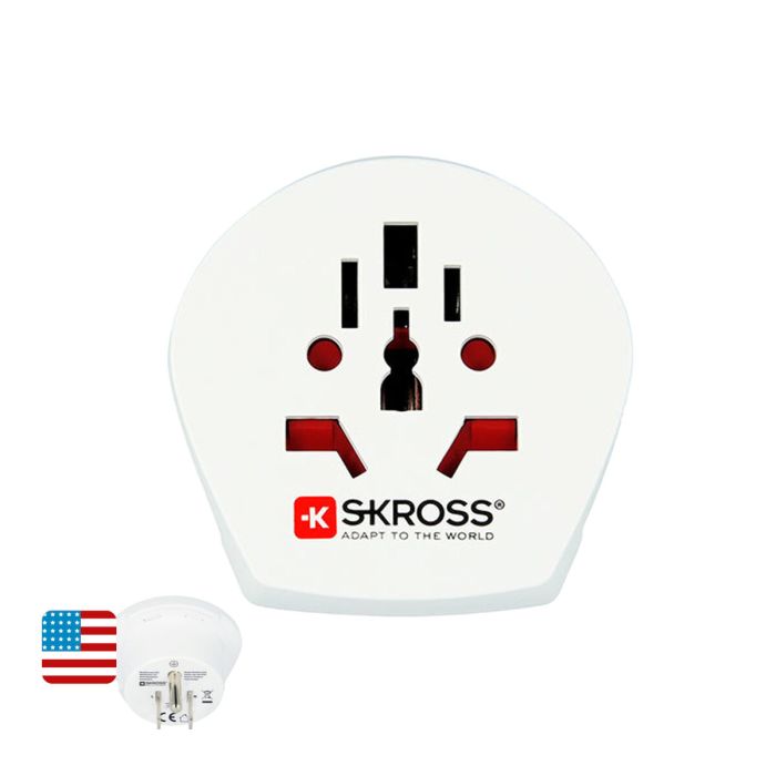 Adaptateur de courant Skross 1.500221-E États-Unis International 0 Adaptateur de courant Skross 1.500221-E États-Unis International 0