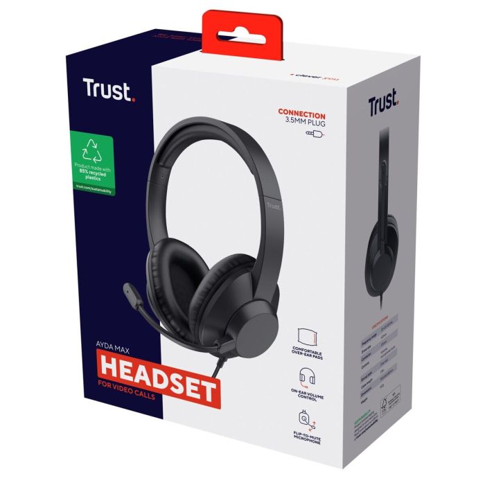 Casque Trust 25460 Noir 1 Casque Trust 25460 Noir 1