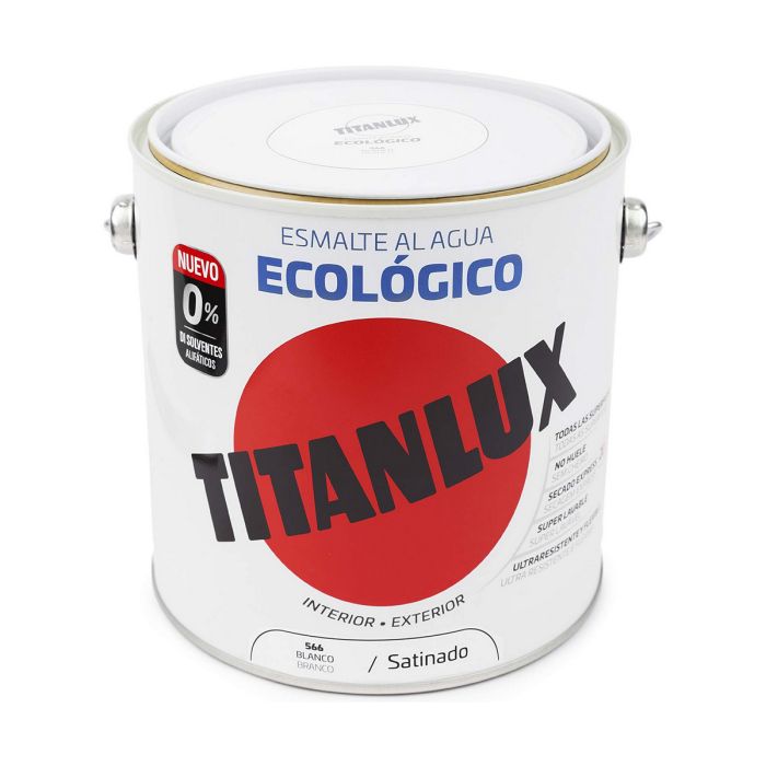 Peinture acrylique Titanlux 01t056625 Couche de base Peinture acrylique Blanc 2,5 L À l'eau