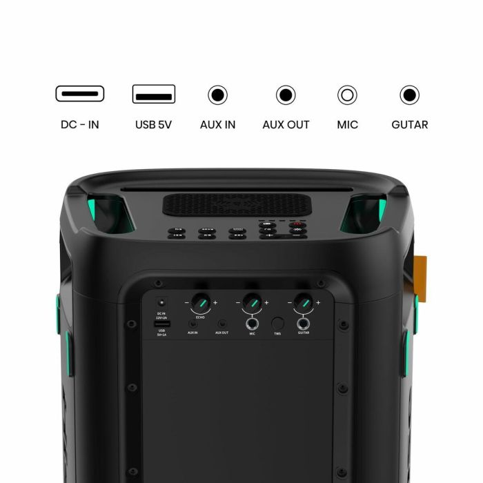 Haut-parleurs bluetooth portables Hisense PARTY STORM Noir 300 W 10