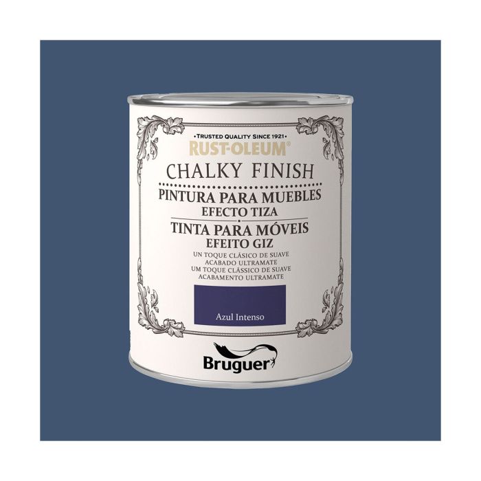 Peinture Bruguer Chalky Finish Bleu 750 ml 2