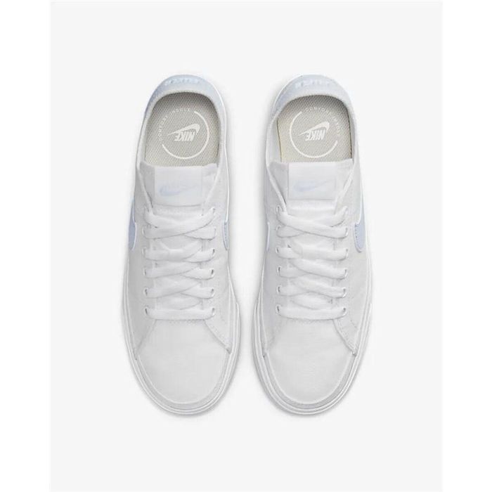 Baskets Casual pour Femme Nike Court Legacy Canvas Blanc 5
