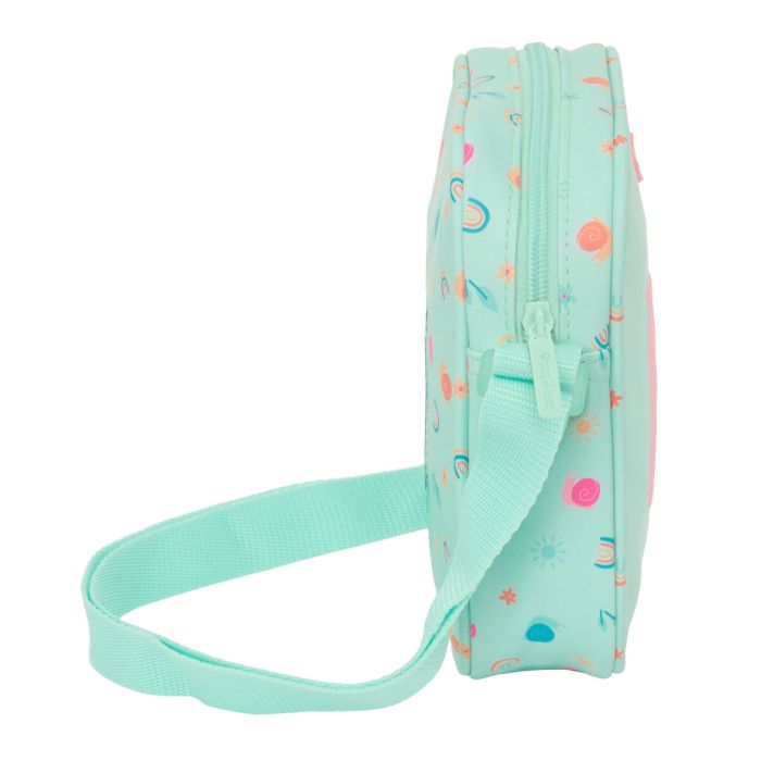 Sac à Bandoulière Safta Escargot Turquoise 16 x 18 x 4 cm 2