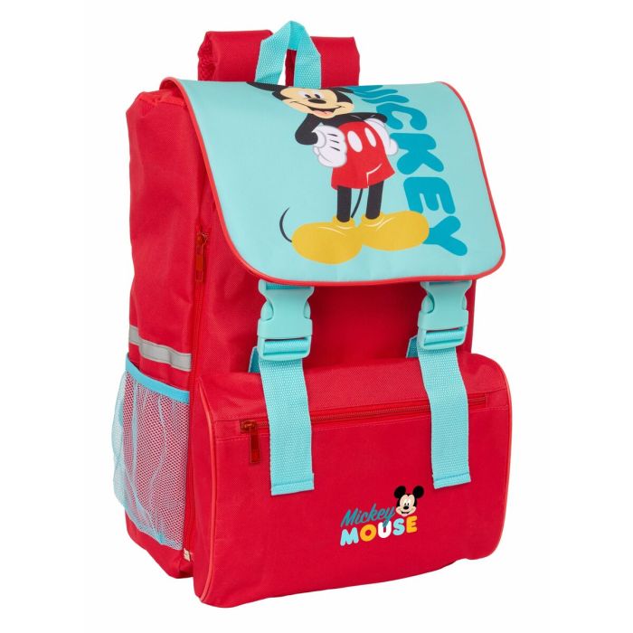 Cartable Mickey Mouse Bleu Rouge 18,5 x 41 x 15 cm 3 Cartable Mickey Mouse Bleu Rouge 18,5 x 41 x 15 cm 3