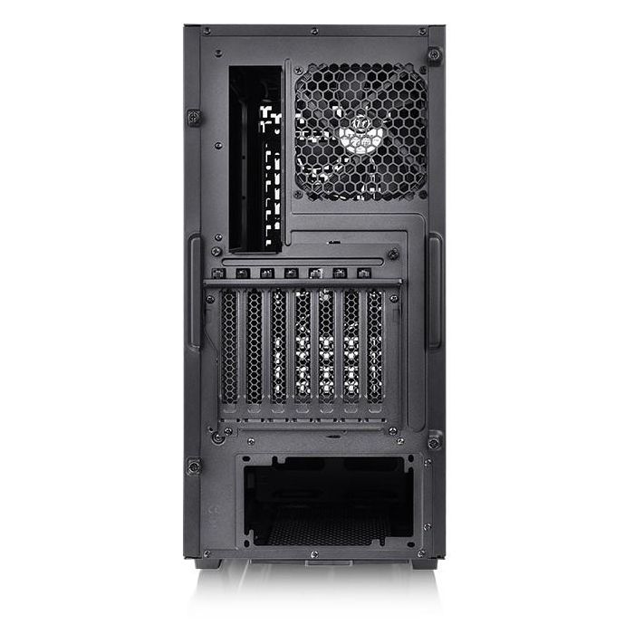 Thermaltake Divider 300 TG Air - Boîtier PC Midi-Tower Noir ATX - Vitre Latérale, 1x USB-C, 2x USB 3.2, Refroidissement Avancé - Compatible ATX, micro-ATX, Mini-ITX