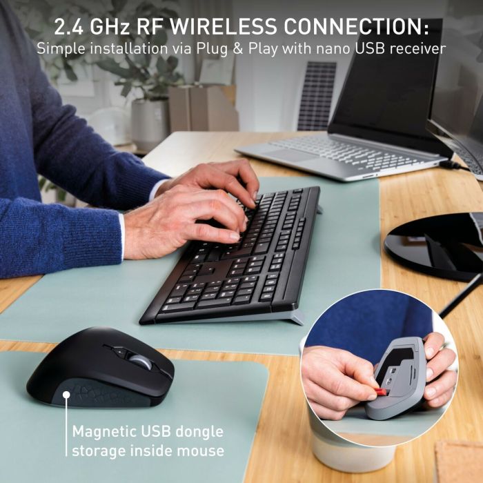 clavier et souris Cherry JD-8550FR-2 Noir Français Azerty Français 5