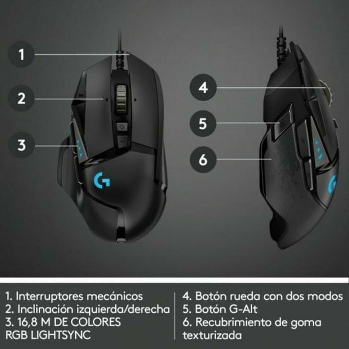 Souris Logitech 910-005471 Noir 16000 dpi 25600 dpi 44