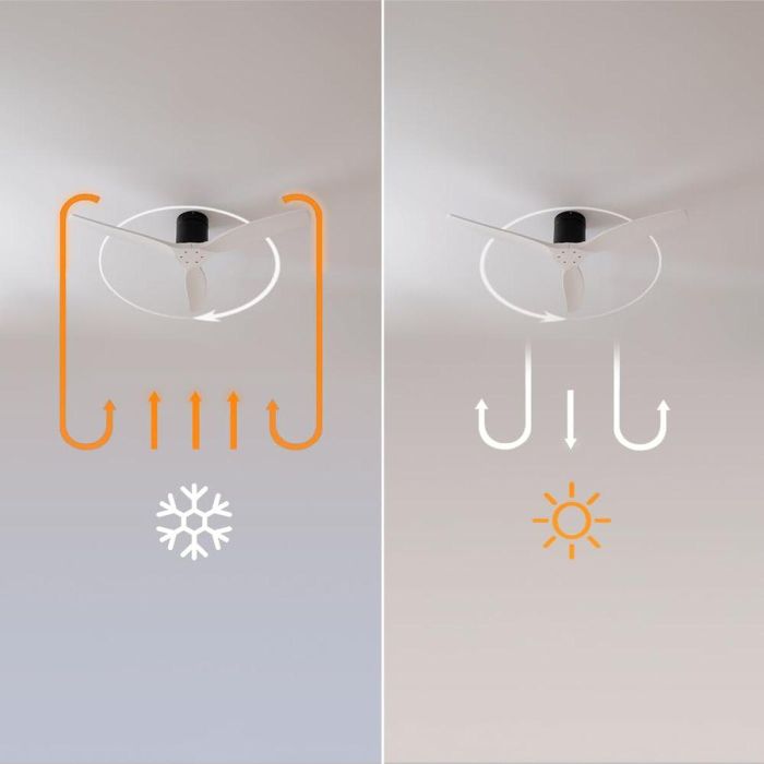 Ventilateur de Plafond Cecotec Aero 5400 Classic 40 W Ø 132 cm Blanc Noir 2