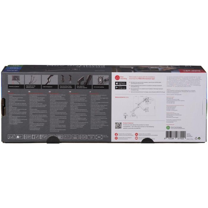 Support moniteur Dynamic - ONE FOR ALL - Vesa 100 - Simple Bras - 13 et 32'' - 8kgs max - Hauteur réglable - Noir 4 Support moniteur Dynamic - ONE FOR ALL - Vesa 100 - Simple Bras - 13 et 32'' - 8kgs max - Hauteur réglable - Noir 4
