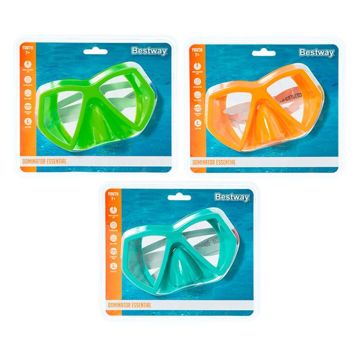 Bestway Masque de Plongée Adulte Bande Anatomique Couleur Assortie +14 ans Plage et Piscine 22056 3 Bestway Masque de Plongée Adulte Bande Anatomique Couleur Assortie +14 ans Plage et Piscine 22056 3