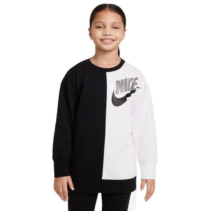 Sweat-shirt sans capuche fille Nike Sportswear Noir