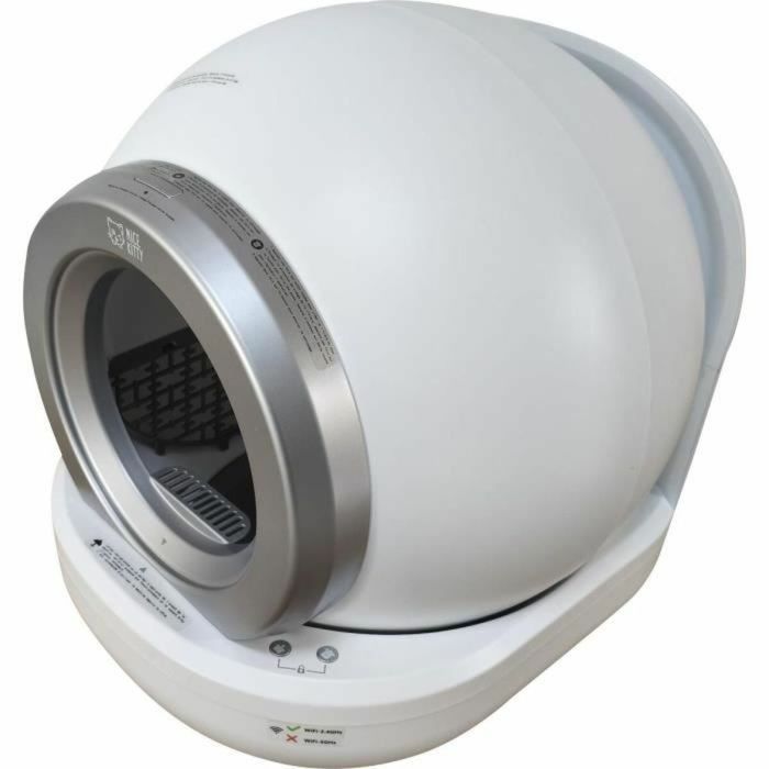 Bac à litière pour chats Blanc Gris 4 Bac à litière pour chats Blanc Gris 4