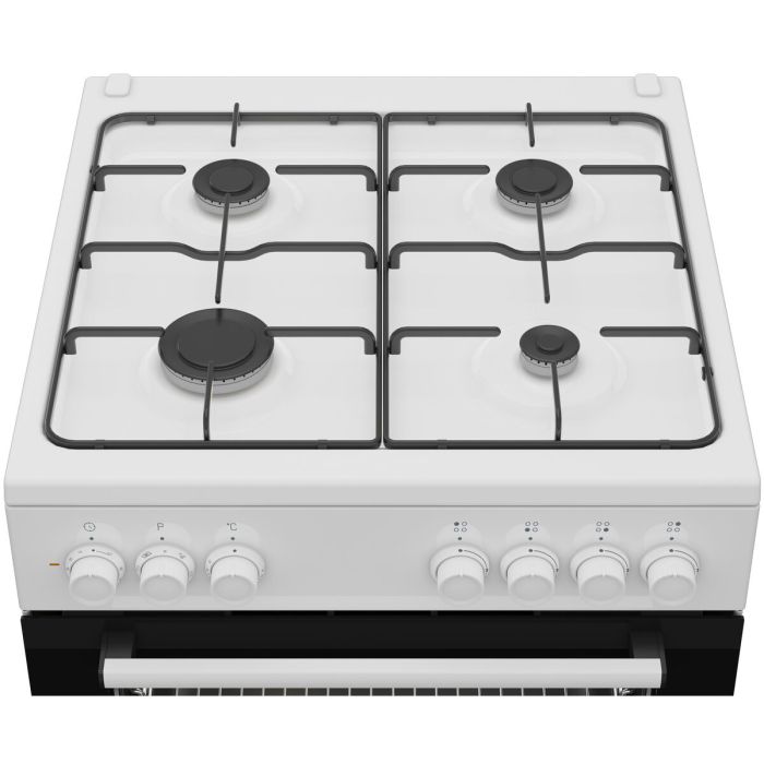 Cuisinière à Gaz BEKO FBE62120WD Blanc Noir 1
