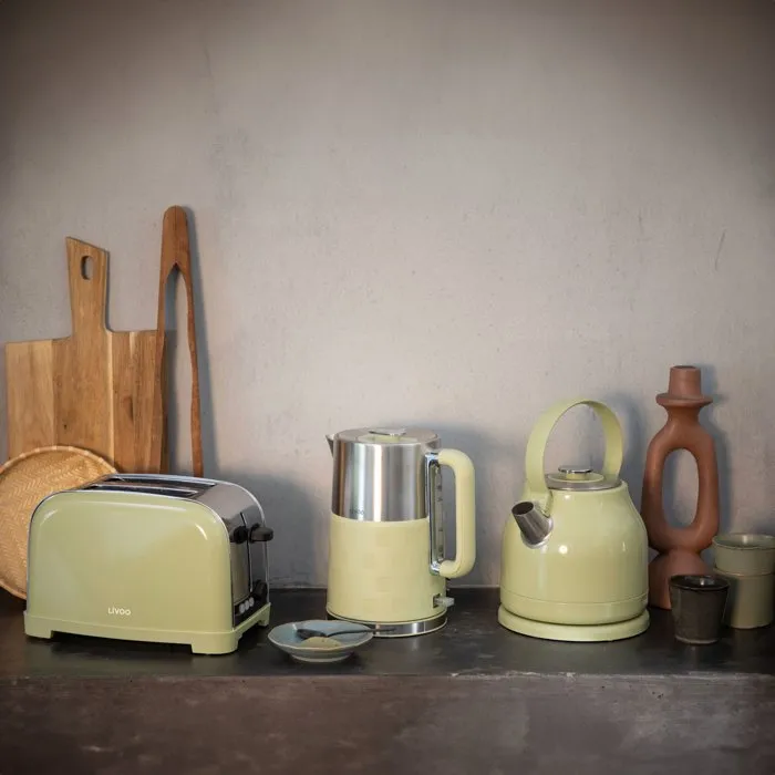 Livoo DOD202M Bouilloire électrique 2200 W 1.5 L - Socle 360° - Design rétro vert matcha Livoo DOD202M Bouilloire électrique 2200 W 1.5 L - Socle 360° - Design rétro vert matcha