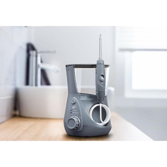 Jet Dentaire - WATERPIK - WP-667 Ultra Professionnel - Gris - 10 Niveaux de pression - 7 Embouts inclus 2