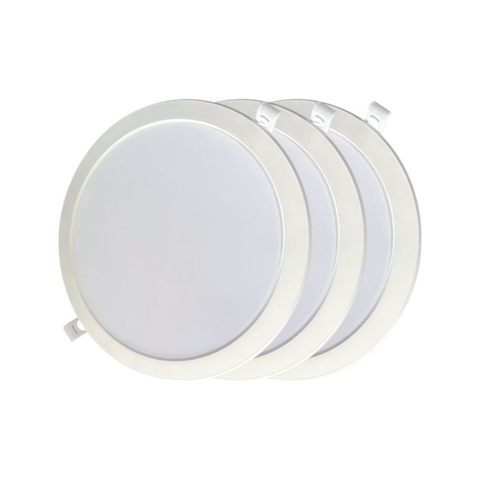 Downlight LED EDM 31567 F 18 W 1820 Lm 3 Unités (6400 K)