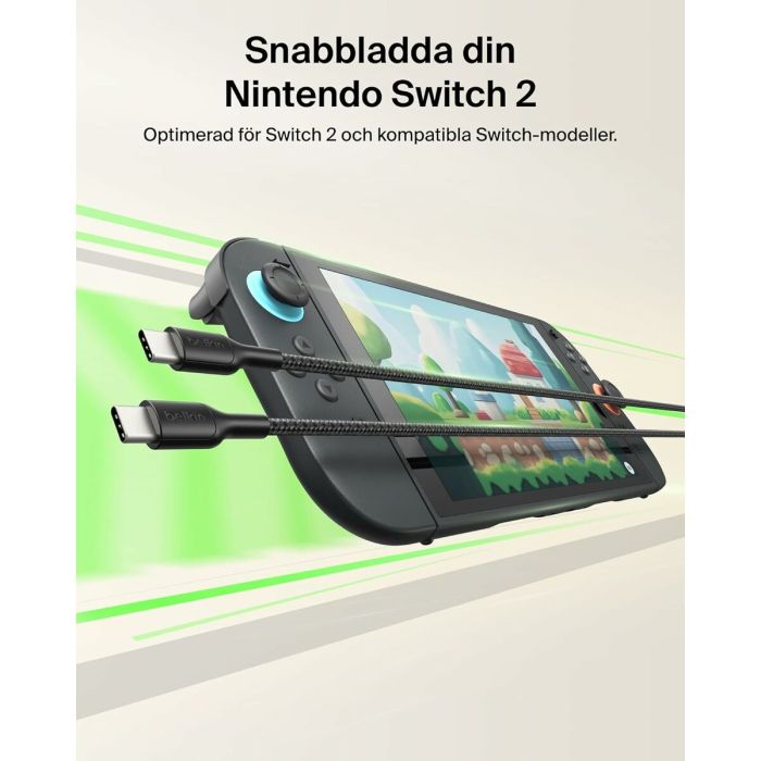 Câble USB Belkin ENA008HQ2MBK Noir 2 m 12