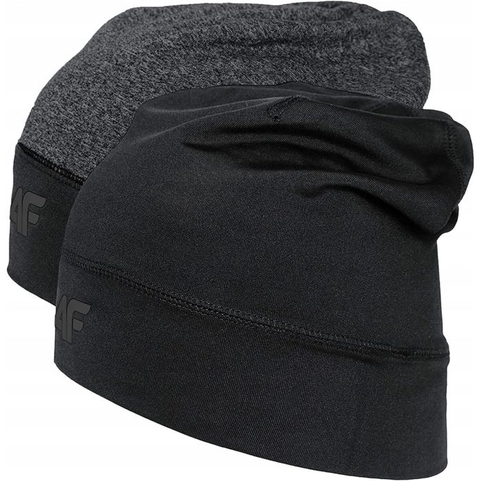 Bonnet de Sport 4F H4Z22-CAF008-20S Gris foncé Noir L/XL 1