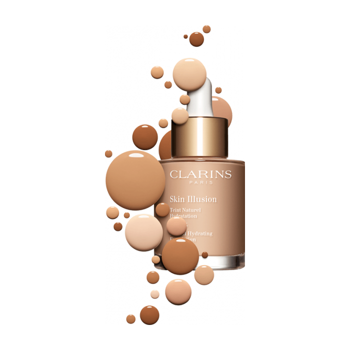Clarins Skin Illusion Natural Hydrating Foundation 109 Wheat 30 mL 3