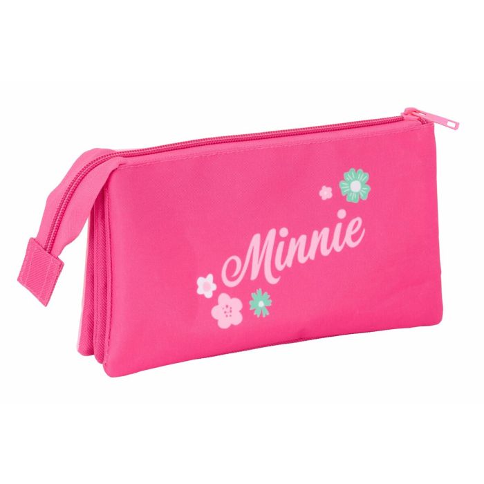 Trousse Fourre-Tout Triple Minnie Mouse Rose 22 x 12 x 3 cm 4 Trousse Fourre-Tout Triple Minnie Mouse Rose 22 x 12 x 3 cm 4