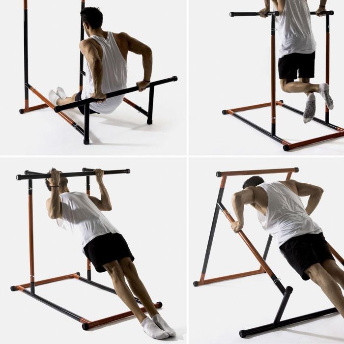 Pack Station de Tractions et Fitness avec Guide D'Exercices et Set de Bandes de Résistance avec Accessoires et Guide d´Entraînem 11